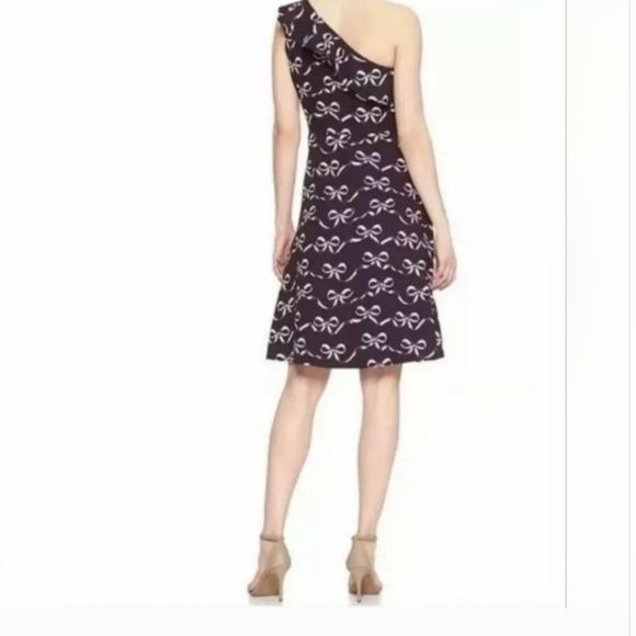 BANANA REPUBLIC FACTORY SZ 10P NWT Wine 1 Shoulder Fit and Flare Cocktail Dress - Picture 13 of 13